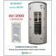 Termoaccumulatore 2000 lt Bollitore Combinato ACS+ACT 2 Serpentini-Serbatoio Acqua