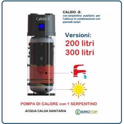 Pompa di Calore per Acqua Calda Sanitaria-Serbatoio con 1 Serpentino CALIDO S