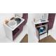 Lavatoio LINDO 75X50,asse in legno,sifone,vasca in Abs metacrilato,senza cesto BIANCO Colavene