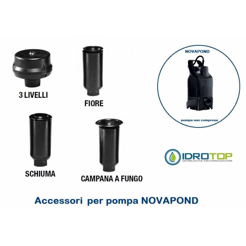 Accessori Giochi d'acqua per Pompa Novapond per Laghetti Raccordi Dab