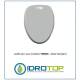 Copriwater Ideal Standard  TONDA BIANCO  Cerniera Cromo-Sedile-Asse Wc