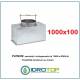 Plenum per Bocchette 1000x100mm d.100 x NOVA A in Lamiera Zincata