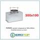 Plenum per Bocchette 300x100mm d.100 x NOVA A in Lamiera Zincata 