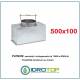 Plenum per bocchette 500x100mm d.100 x NOVA A in lamiera Zincata(non isolato)