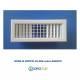 Bocchette Griglie 10000X200mm BIANCA con Alette orientabili Singolarmente