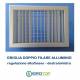 Bocchette Griglie 600X200mm in alluminio con Alette Doppio Filare Orientabili