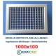 Bocchette Griglie 1000X100mm in alluminio con Alette orientabili  Singolarmente