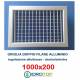 Bocchette Griglie 1000X200mm in alluminio con Alette orientabili Singolarmente