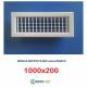 Bocchette Griglie 10000X200mm BIANCA con Alette orientabili Singolarmente