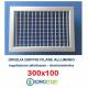 Bocchette Griglie 300X100mm in alluminio con Alette orientabili Singolarmente