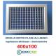 Bocchette Griglie 400X100mm in alluminio con Alette orientabili Singolarmente