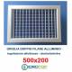 Bocchette Griglie 500X200mm in alluminio con Alette orientabili Singolarmente