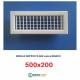 Bocchette Griglie 500X200mm BIANCA con Alette orientabili Singolarmente