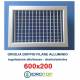 Bocchette Griglie 600X200mm in alluminio con Alette Doppio Filare Orientabili