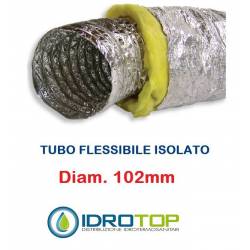Tubo Flessibile diam. 102  in Alluminio a Doppia Parete Tubo Flex 10 mt 