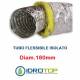 Tubo Flessibile diam. 180 in Alluminio a Doppia Parete Tubo Flex 10 mt