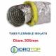 Tubo Flessibile diam. 305 in Alluminio a Doppia Parete Tubo Flex 10 mt
