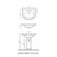 disegno tecnico lavabo DOLCEVITA