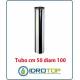 Tubo Cm 50 Diam.100 Monoparete in Acciaio Inox per Caminetti e Stufe 