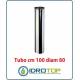 Tubo Cm 100 Monoparete  in Acciaio Inox per Caminetti e Stufe