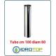 Tubo Cm 100 Diam.80 Monoparete  in Acciaio Inox per Caminetti e Stufe