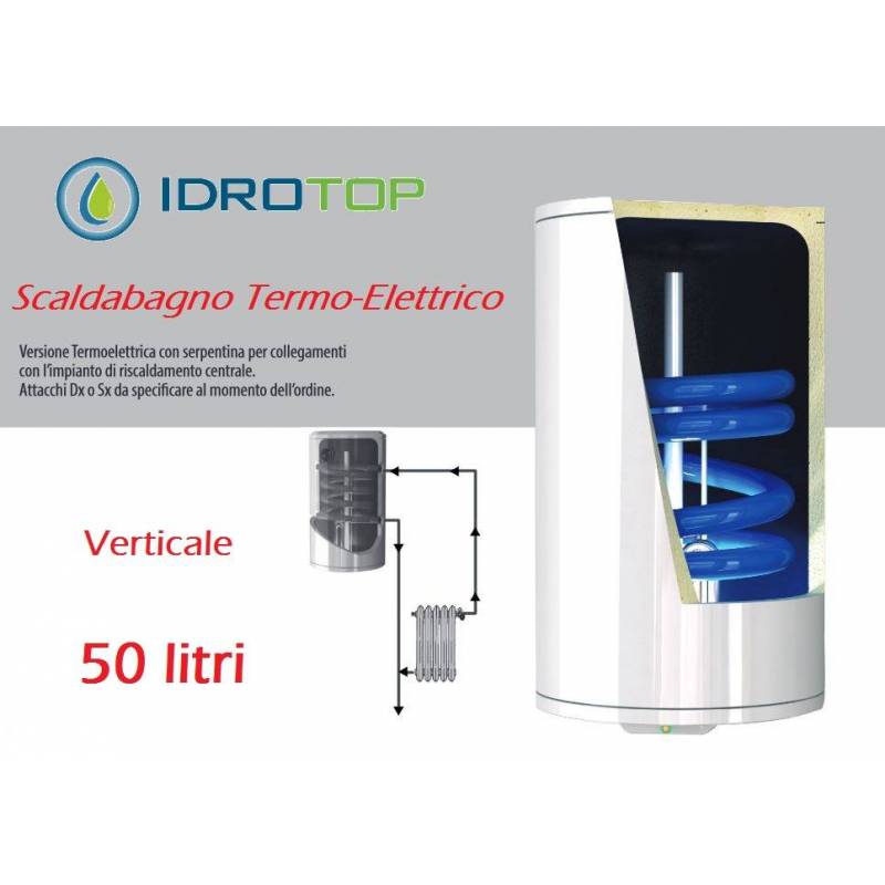 Scaldabagno Termo-Elettrico ST verticale con Serpentino 