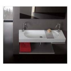 Lavabo AREA 110x35 SOSPESO in ceramica 