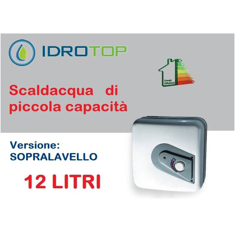 Scaldabagno Elettrico Q 12SP modello sopra lavello 12 LITRI