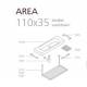 serie AREA 110x35 scheda tecnica
