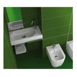 Lavabo AREA 70x35 SX SOSPESO in ceramica 