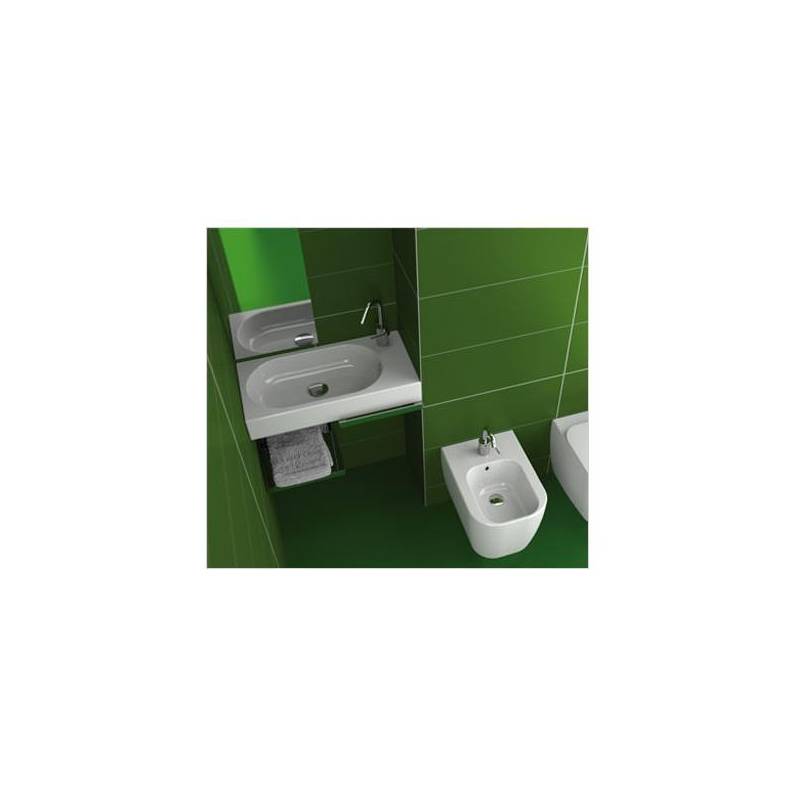Lavabo AREA 70x35 SX SOSPESO in ceramica 