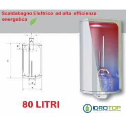 Scaldabagno ECOFIRE D80 Elettrico Risparmio Energetico 5Anni Garanzia