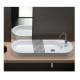 Lavabo d'appoggio AREA 100x35 in ceramica 