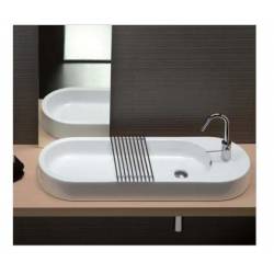 Lavabo d'appoggio AREA 100x35 in ceramica 