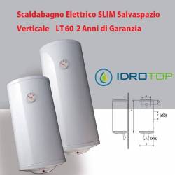 Scaldabagno LT60 Elettrico SLIM Salvaspazio Verticale 2 Anni Garanzia