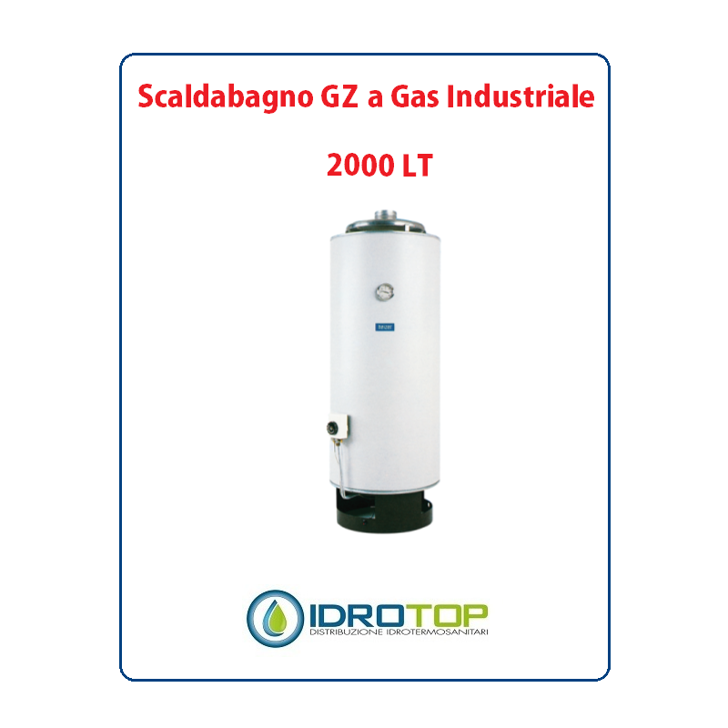 Scaldabagno 2000LT GZ a Gas Industriale Heizer Camera Aperta Tiraggio Forzato