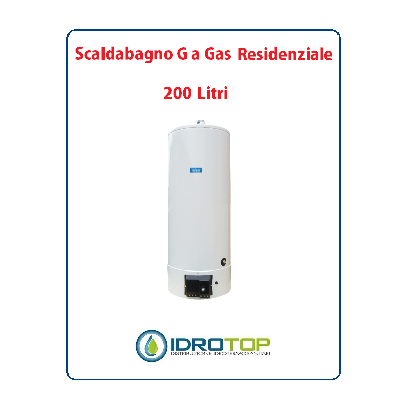 Scaldabagno LT200 Residenziale Heizer Camera Aperta Tiraggio Forzato