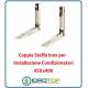 Coppia Staffe 450x400 mm Inox per Installazione di Condizionatori