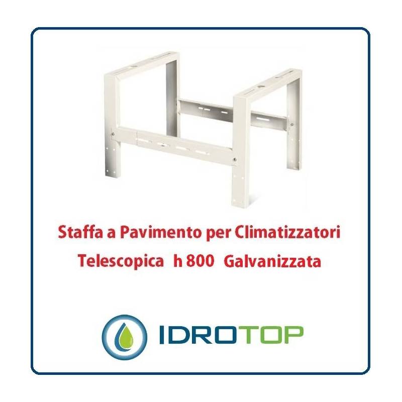 Staffa a Pavimento h800 Galvanizzata Supporto Rialzo per Climatizzatori