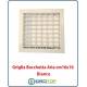 Griglia Bocchetta Aria cm16x16 con Adattatore per Caminetto Aria Calda