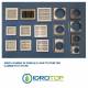 Griglia Bocchetta Aria cm16x16 con Adattatore x Caminetto ideale per aria Calda
