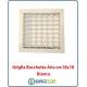 Griglia Bocchetta Aria cm18x18 con Adattatore per Caminetto Aria Calda
