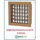 Griglia Bocchetta Aria cm18x18 con Adattatore per Caminetto Aria Calda