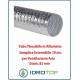 Tubo Flessibile Diam.82mm in Alluminio Semplice Estensibile 10 mt. per Ventilazione