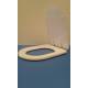 Copriwater Hidra  TOP LINE  BIANCO Cerniera Cromo-Sedile-Asse Wc