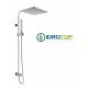 Colonna Doccia CONCEPT1 soffione 20x20cm e Doccetta Flat SQUARE Cromata Ponsi 