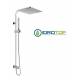 Colonna Doccia CONCEPT1 soffione 30x30cm e Doccetta Flat SQUARE Cromata Ponsi 