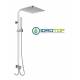 Colonna Doccia CONCEPT2 soffione 20x20cm e Doccetta Flat SQUARE Cromata Ponsi 