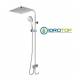 Colonna Doccia CONCEPT2 soffione 20x20cm e Doccetta Quadro 2F SQUARE Cromata Ponsi 