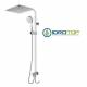 Colonna Doccia CONCEPT2 soffione 30x30cm e Doccetta Quadro 2F SQUARE Cromata Ponsi 